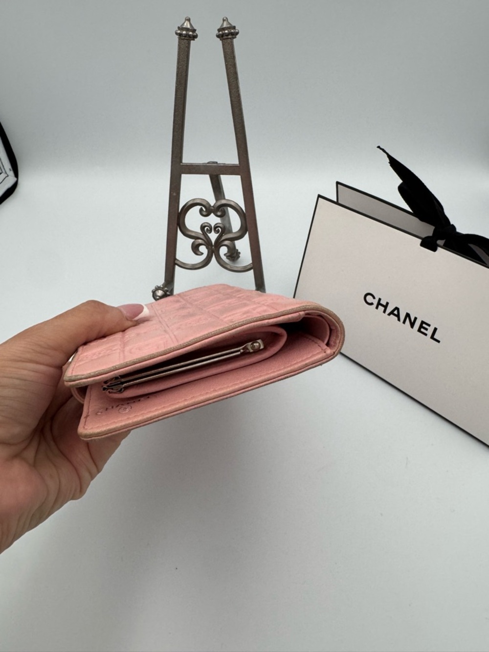 Chanel Pink Quilted Lambskin Leather Lucky Symbols Wallet - Picture 12 of 14